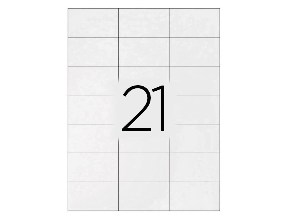 ETIQUETAS ADESIVAS Q-CONNECT DIN A4 63,5 X 38,1 MM
