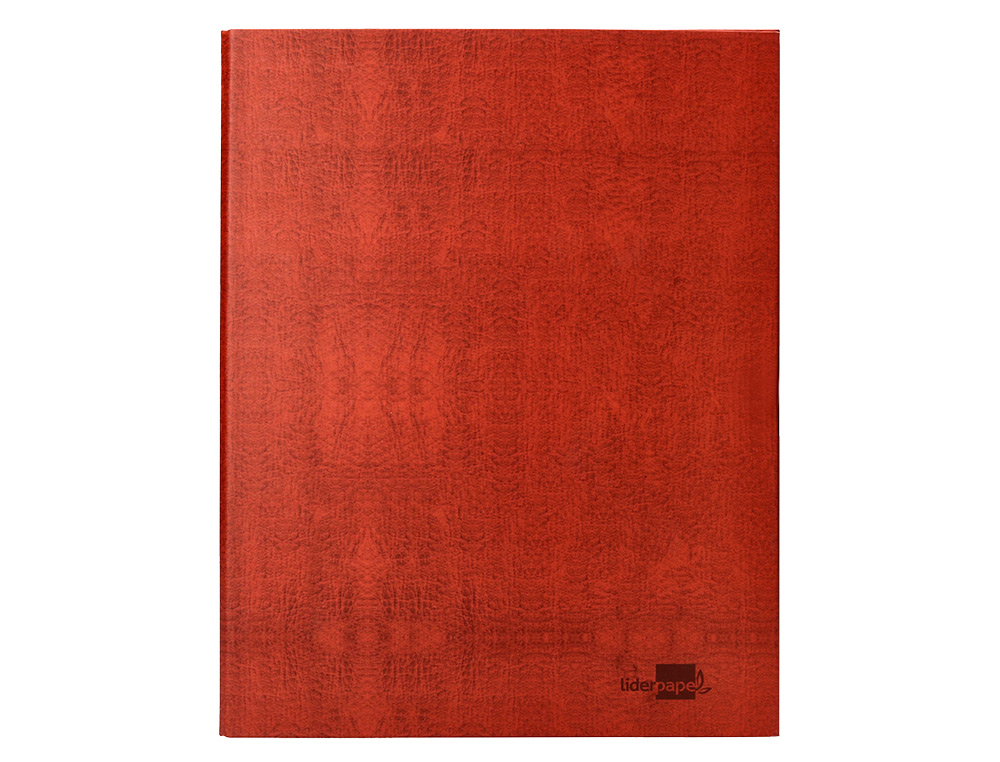 PASTA LIDERPAPEL DE ANEIS CARTAO FORRADO COURO FOLIO NATURAL LOMBADA 55 MM 4 ANEIS