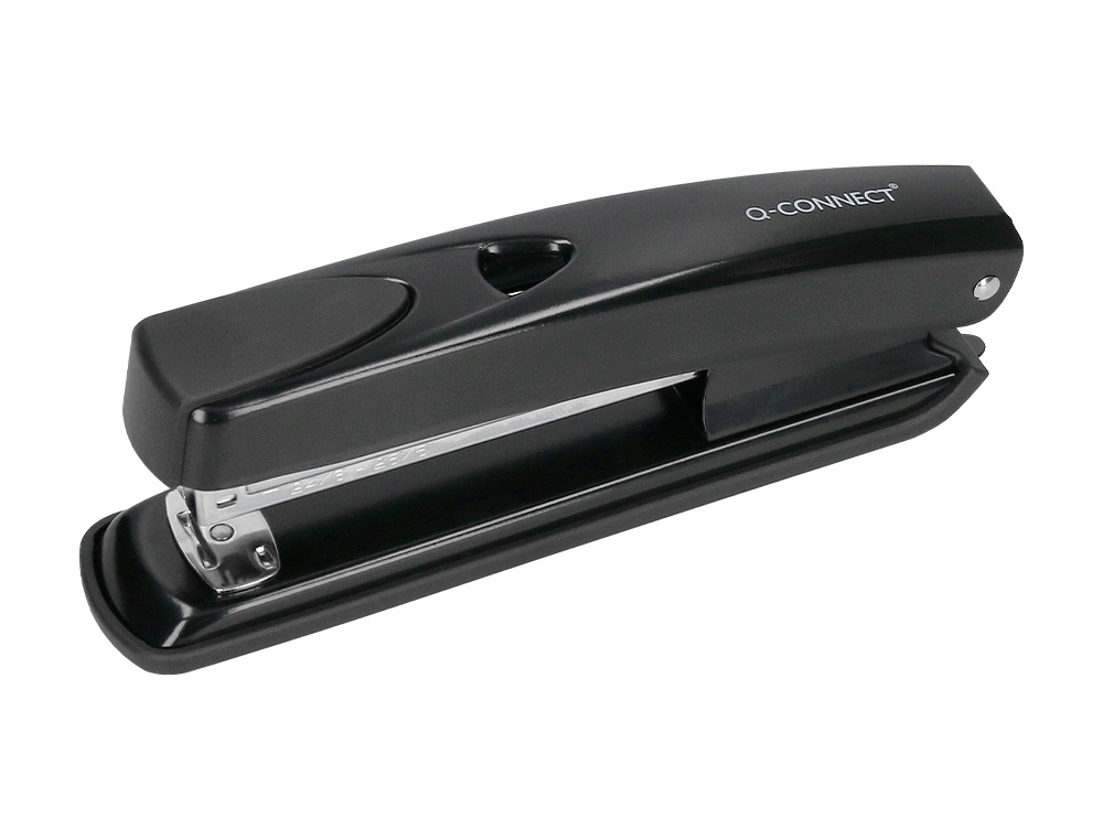 AGRAFADOR Q-CONNECT METALICO PRETO CAPACIDADE 20 FOLHAS