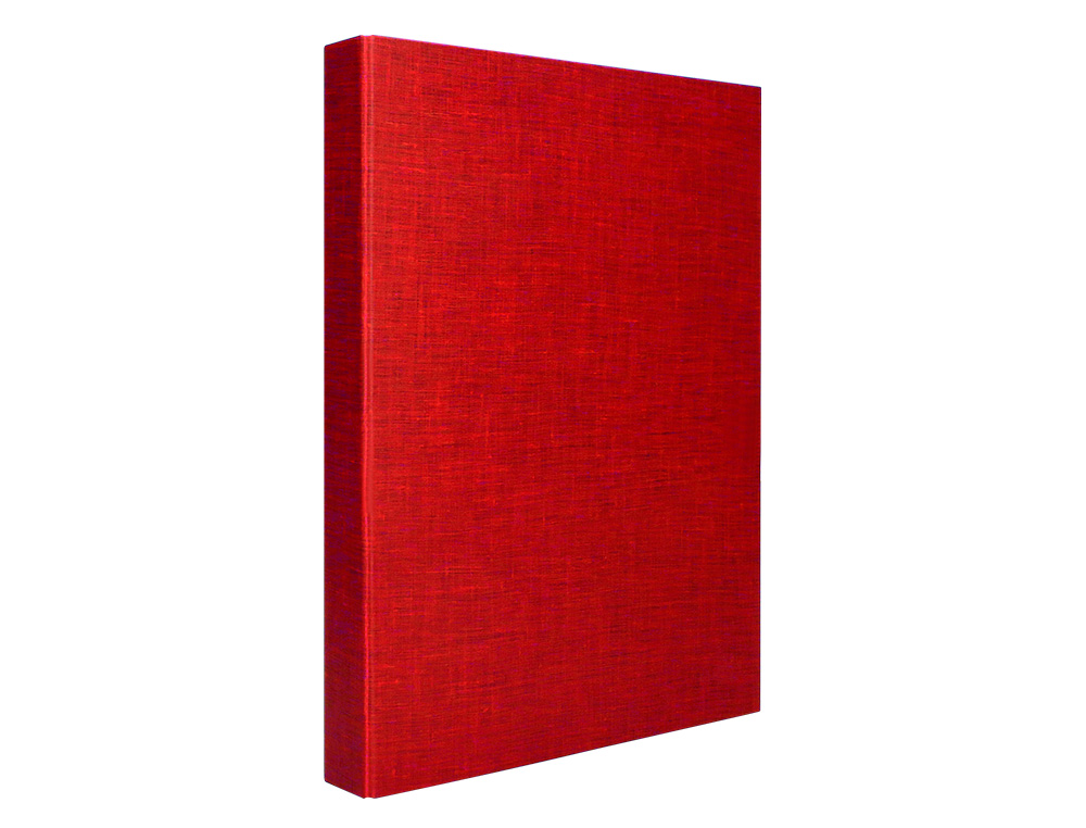 CAPA LIDERPAPEL PAPER COAT 4 ANEIS 25 MM FORRO PVC FOLIO VERMELHO