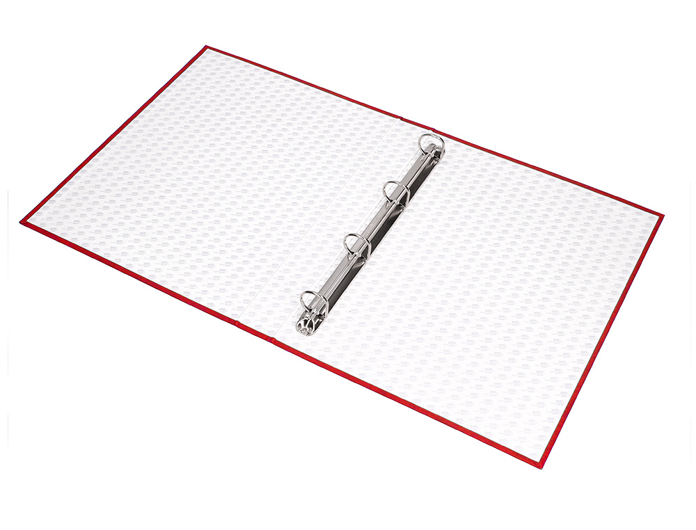 CAPA LIDERPAPEL PAPER COAT 4 ANEIS 25 MM FORRO PVC FOLIO VERMELHO