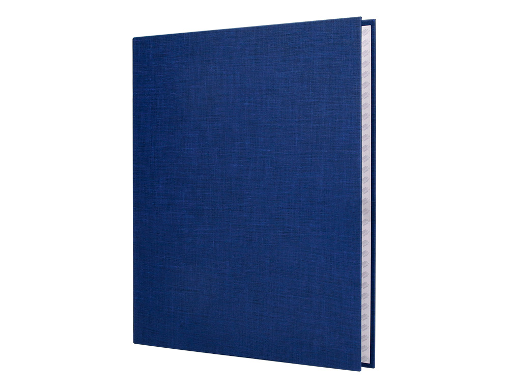 CAPA LIDERPAPEL PAPER COAT 4 ANEIS 40 MM FORRO PVC FOLIO AZUL
