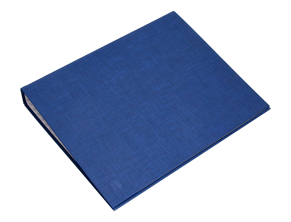 CAPA LIDERPAPEL PAPER COAT 4 ANEIS 40 MM FORRO PVC FOLIO AZUL