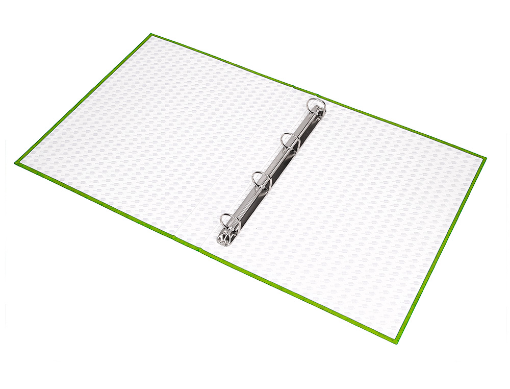 CAPA LIDERPAPEL PAPER COAT 4 ANEIS 25 MM FROSTY VERDE