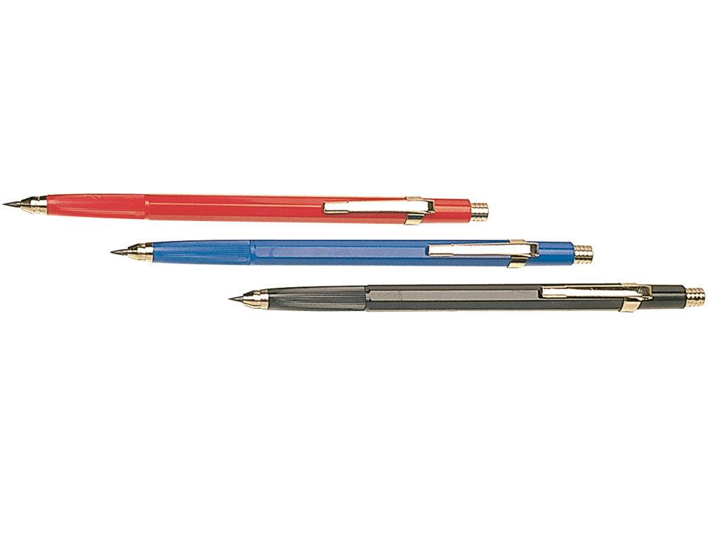 LAPISEIRA LIDERPAPEL RETRATIL COM CLIP 2MM CORES SORTIDAS