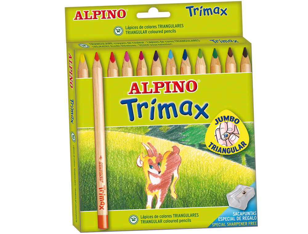LAPIS DE CORES TRIMAX ALPINO. 12 UNIDADES