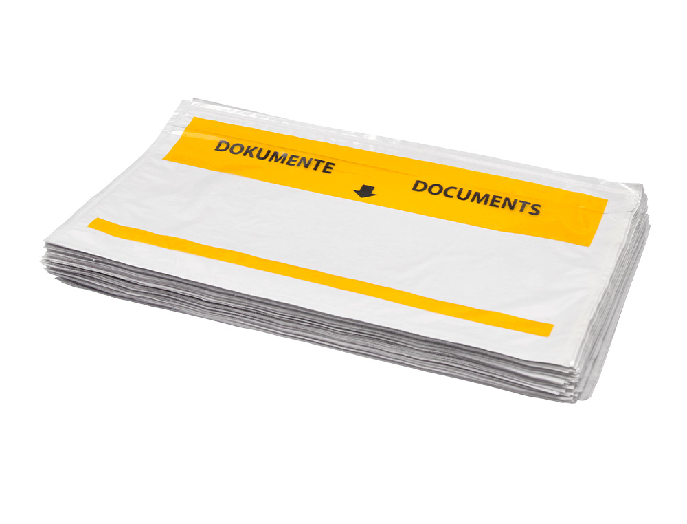 ENVELOPE AUTOADESIVO Q-CONNECT PORTA DOCUMENTOS MULTILINGUE 225X122 MM JANELA TRANSPARENTE PACK DE 100 UNIDADES