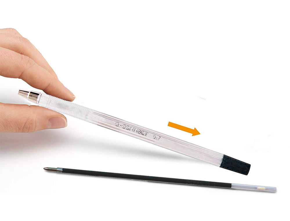 RECARGA DE ESFEROGRAFICA EXTENSIVEL Q-CONNECT KF00233 PRETO