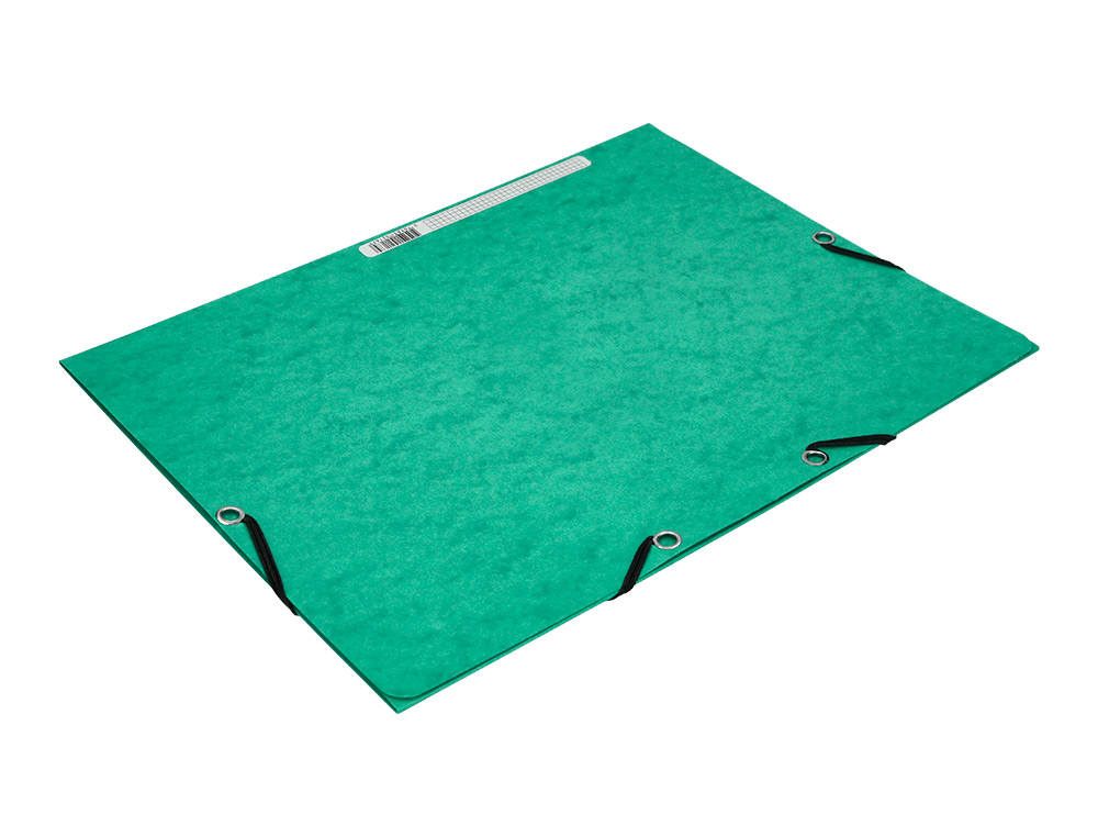 PASTA DE ELASTICOS Q-CONNECT DIN A4 COM ABAS VERDE