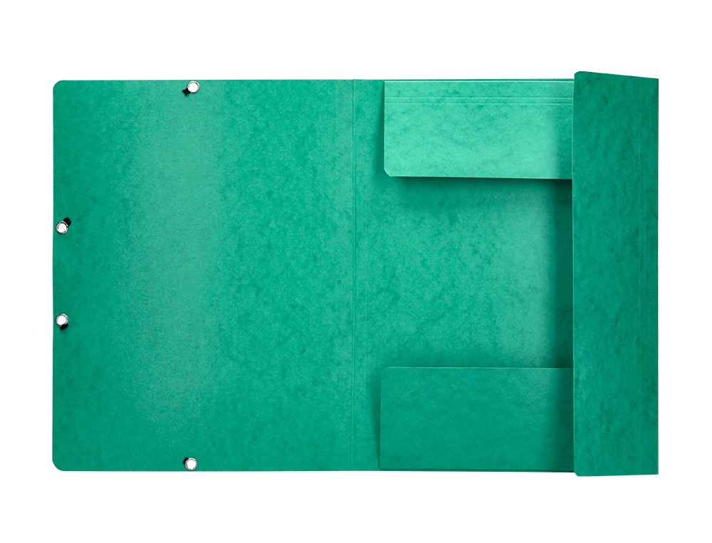 PASTA DE ELASTICOS Q-CONNECT DIN A4 COM ABAS VERDE