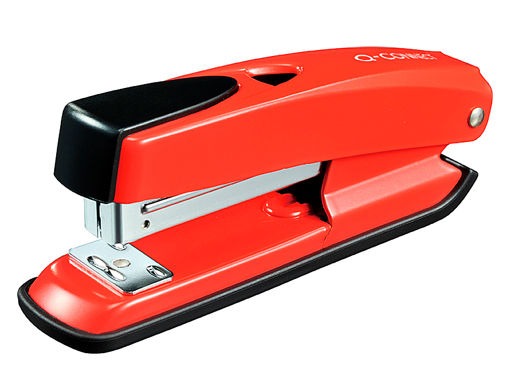 AGRAFADOR Q-CONNECT METALICO CAPACIDADE 20 FOLHAS VERMELHO