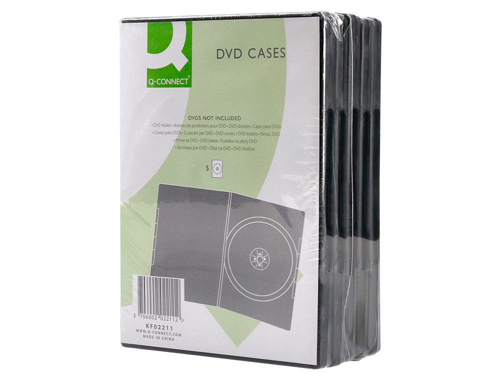 CAIXA Q-CONNECT PARA DVD PACK DE 5 UNIDADES