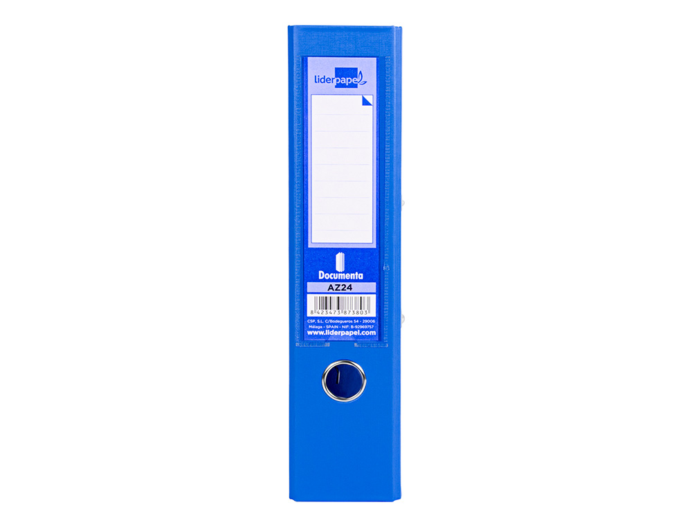 PASTA DE ARQUIVO DE ALAVANCA LIDERPAPEL DOCUMENTA PVC DIN A4 LOMBADA 75 MM AZUL
