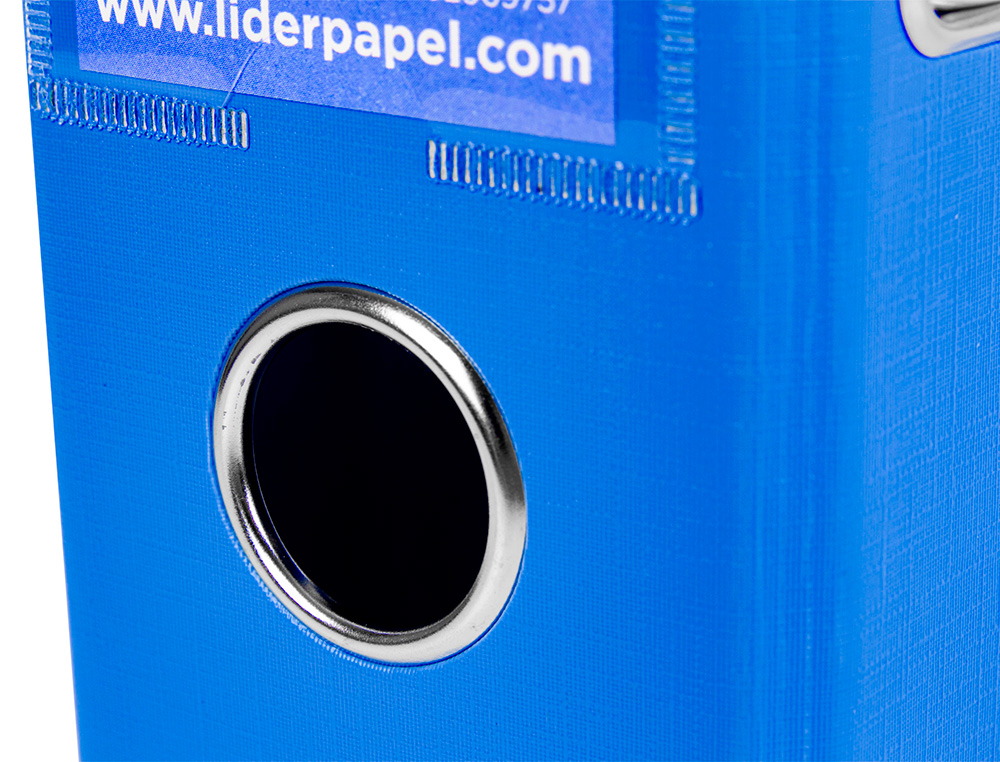 PASTA DE ARQUIVO DE ALAVANCA LIDERPAPEL DOCUMENTA PVC DIN A4 LOMBADA 75 MM AZUL