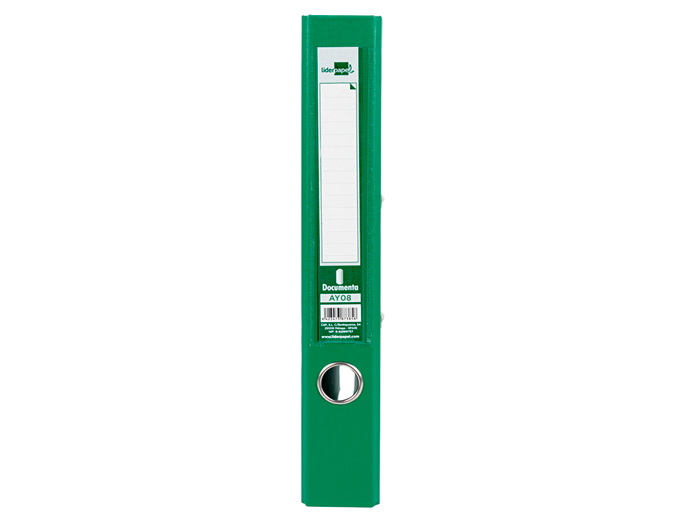 PASTA DE ARQUIVO DE ALAVANCA LIDERPAPEL DOCUMENTA PVC DIN A4 LOMBADA 52 MM VERDE