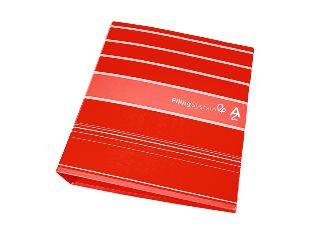 PASTA DE ARQUIVO DE ALAVANCA LIDERPAPEL FILING SYSTEM CARTAO FORRADO DIN A4 COM CAIXA VERMELHA
