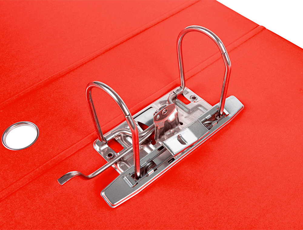 PASTA DE ARQUIVO DE ALAVANCA LIDERPAPEL FILING SYSTEM CARTAO FORRADO DIN A4 COM CAIXA VERMELHA
