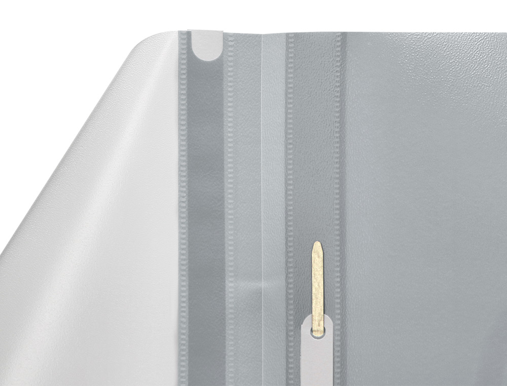 BOLSA DOSSIER Q-CONNECT FASTENER EM PLASTICO DIN A4 CINZA