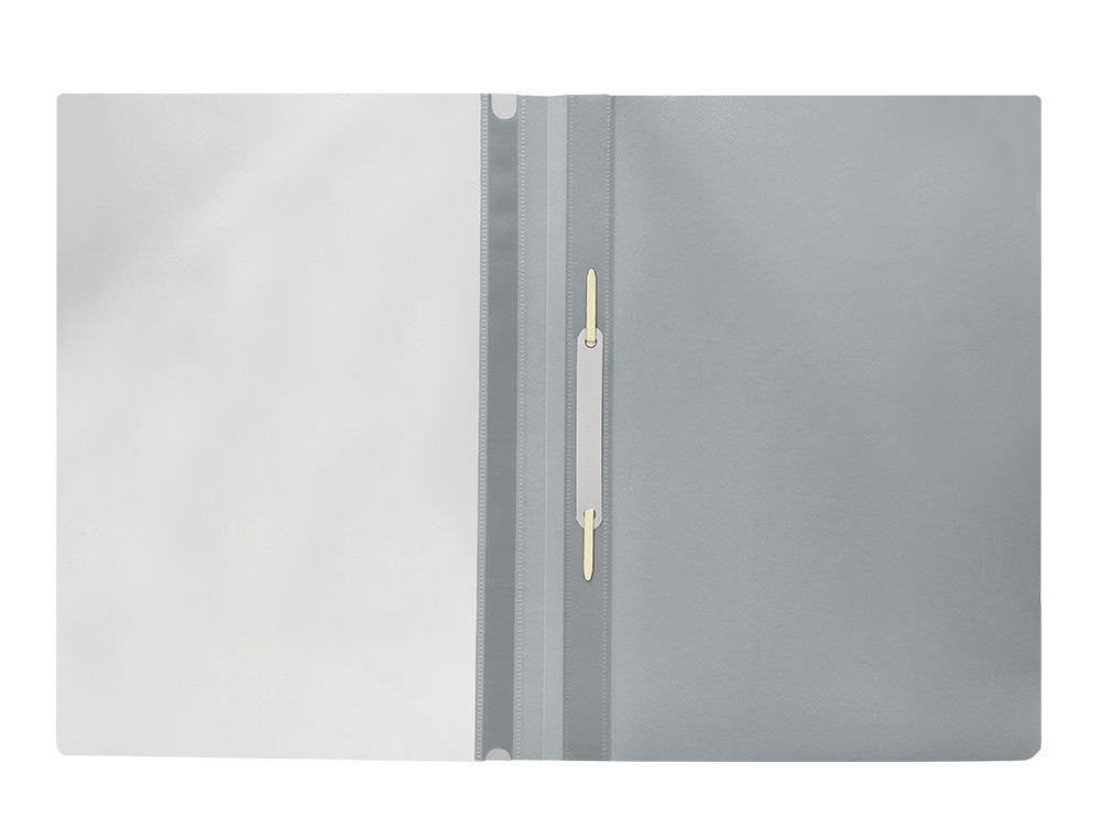BOLSA DOSSIER Q-CONNECT FASTENER EM PLASTICO DIN A4 CINZA