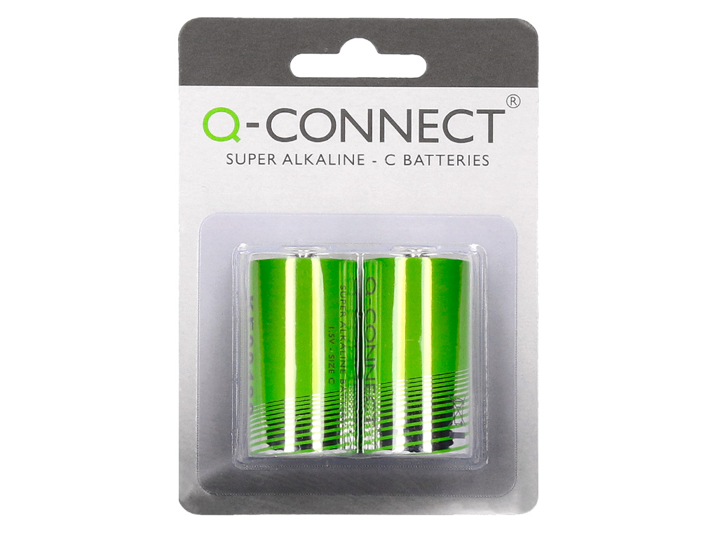 PILHA Q-CONNECT ALCALINA C BLISTER COM 2 UNIDADES