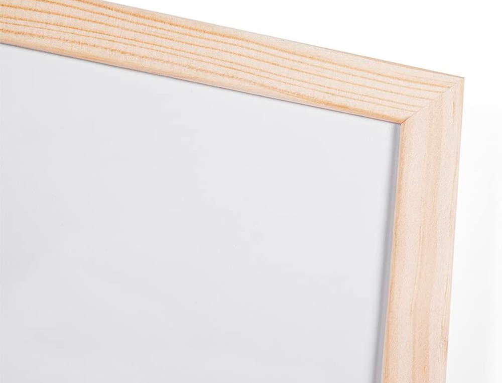 QUADRO BRANCO Q-CONNECT C/CAIXILHO MADEIRA 120X90 CM