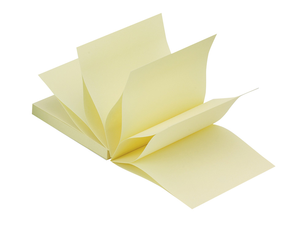 BLOCO DE NOTAS ADESIVAS Q-CONNECT AMARELO 76 X 76 MM ZIG-ZAG