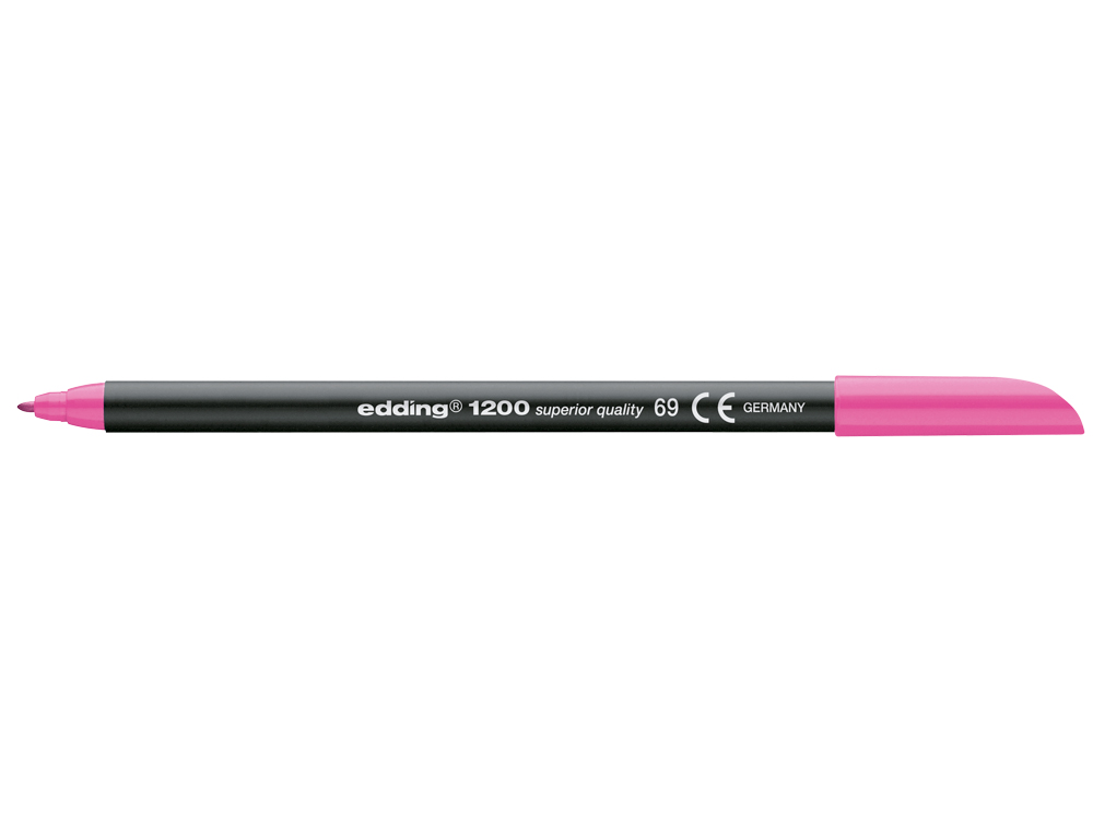 MARCADOR EDDING 1200 PONTA DE FIBRA REDONDA TRACO 1 MM N.69 ROSA NEON