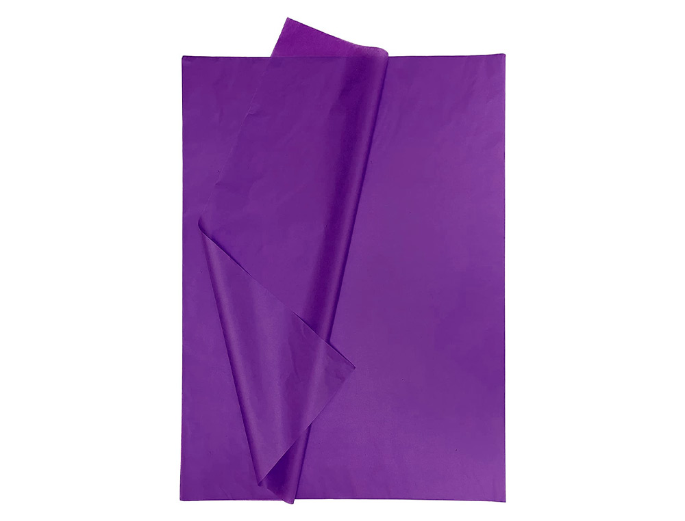PAPEL SEDA LIDERPAPEL 52 X 76 CM 18 GR VIOLETA