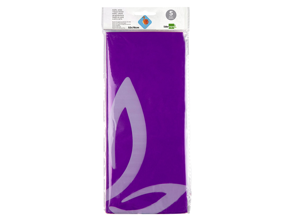 PAPEL SEDA LIDERPAPEL 52 X 76 CM 18 GR VIOLETA