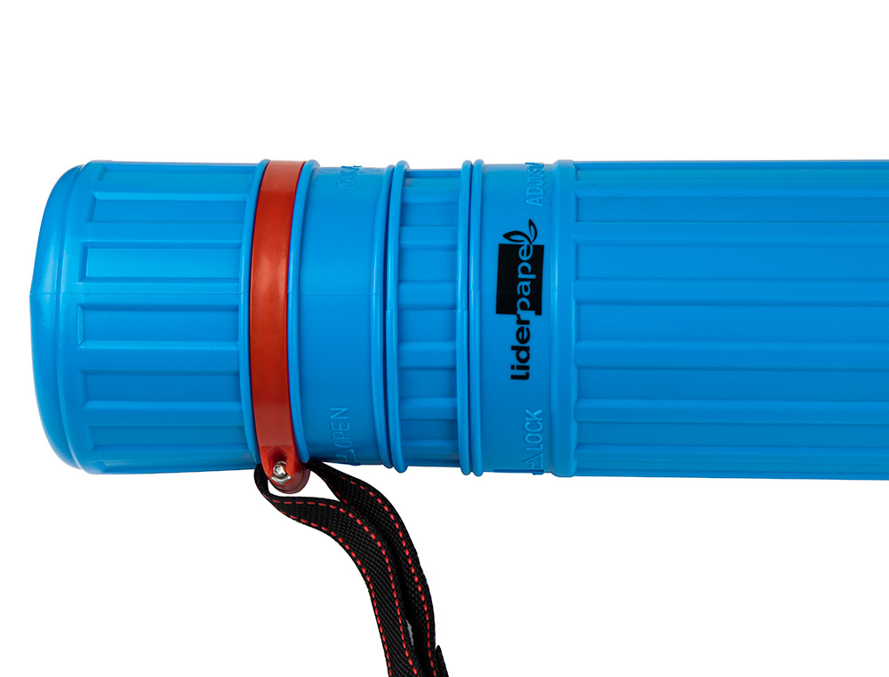 TUBO PORTA DESENHOS EXTENSIVEL 125 CM AZUL