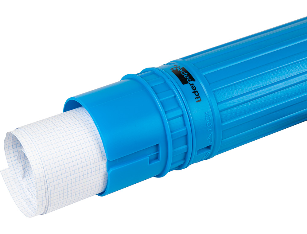 TUBO PORTA DESENHOS EXTENSIVEL 125 CM AZUL