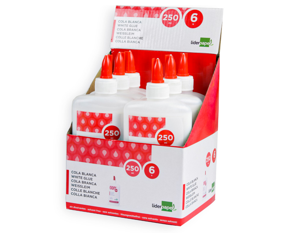 COLA BRANCA ESCOLAR LIDERPAPEL 250 ML