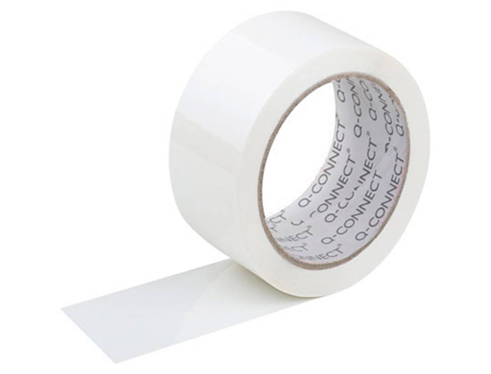 FITA ADESIVA Q-CONNECT POLIPROPILENO BRANCA 66 MT X 5 CM