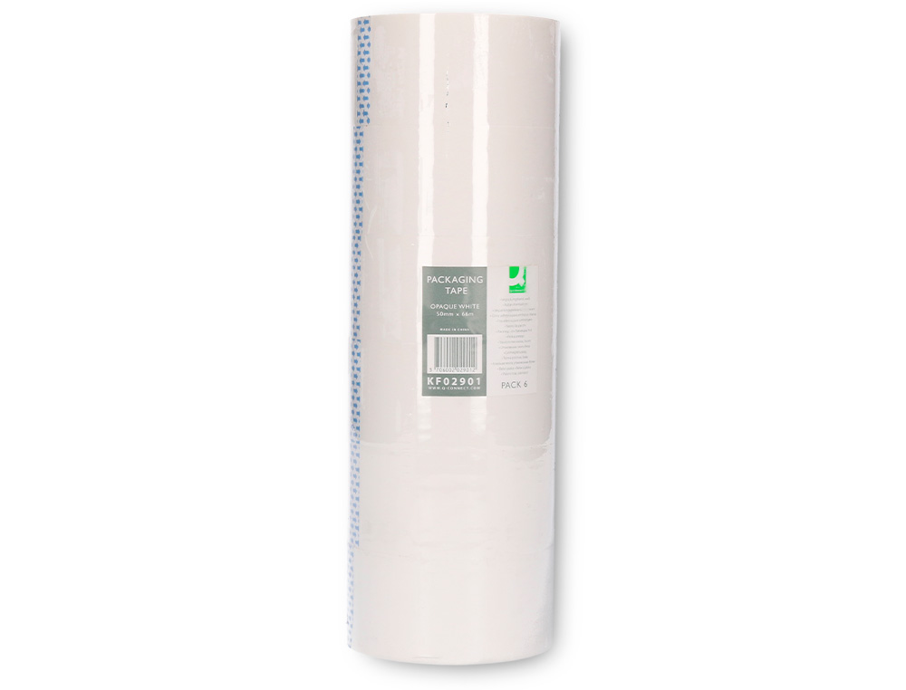 FITA ADESIVA Q-CONNECT POLIPROPILENO BRANCA 66 MT X 5 CM