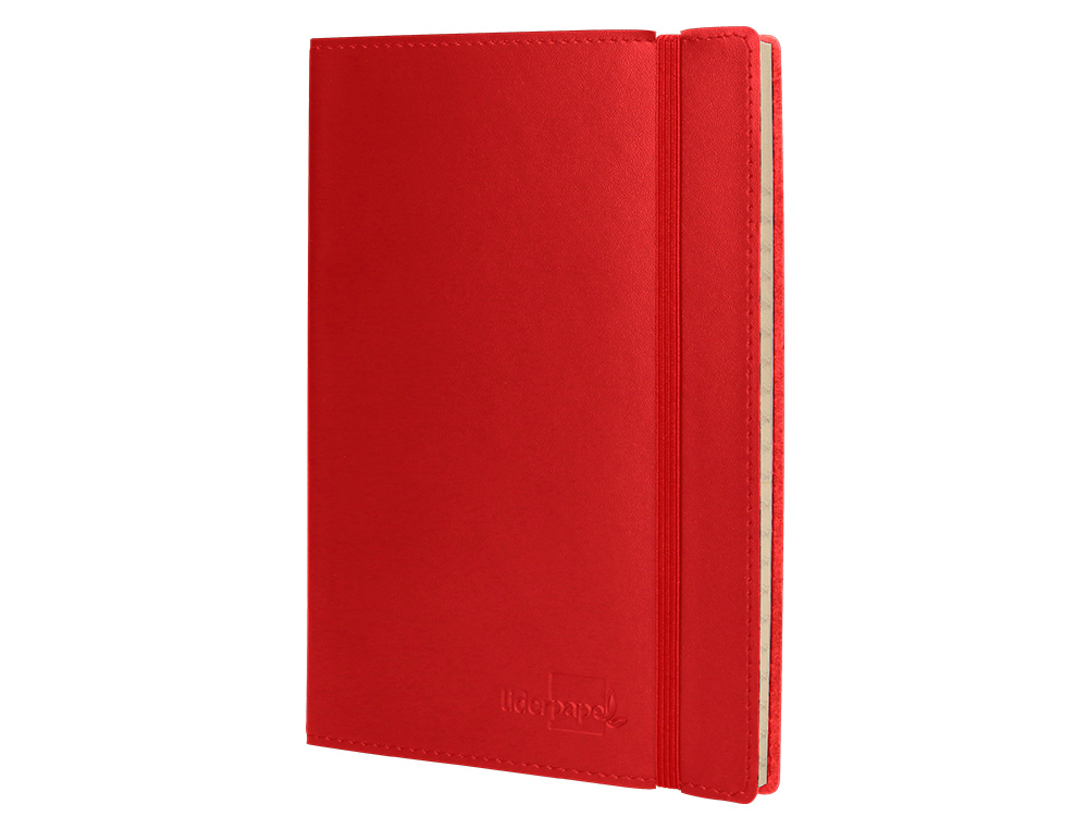 LIVRO APONTAMENTOS LIDERPAPEL COM INDICE DIN A7 VERMELHO