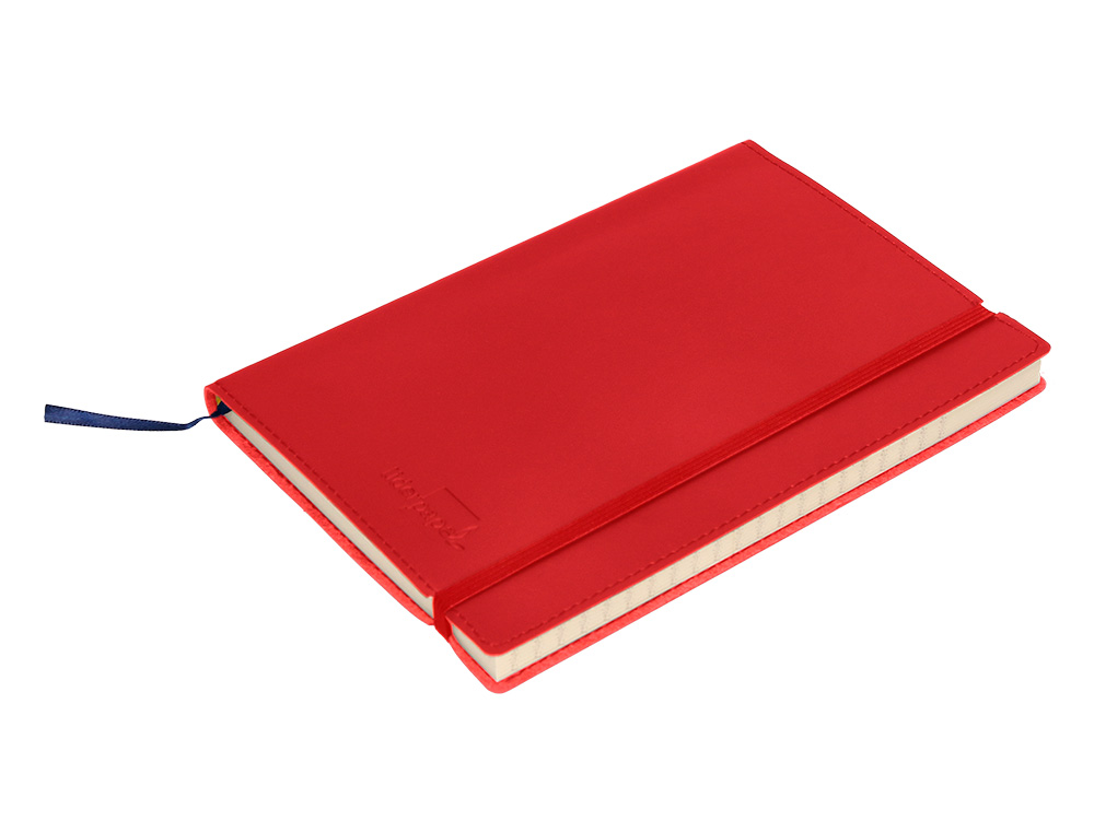 LIVRO APONTAMENTOS LIDERPAPEL COM INDICE DIN A7 VERMELHO