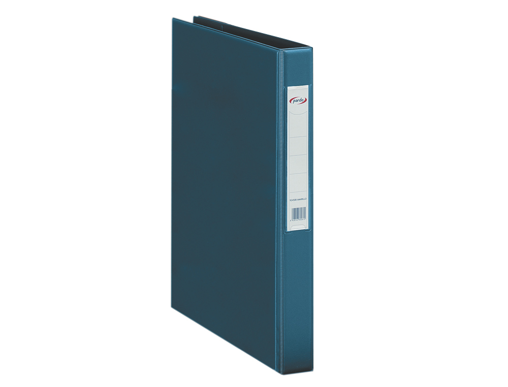 PASTA 2 ANEIS 40 MM PLASTICO PARDO FOLIO AZUL