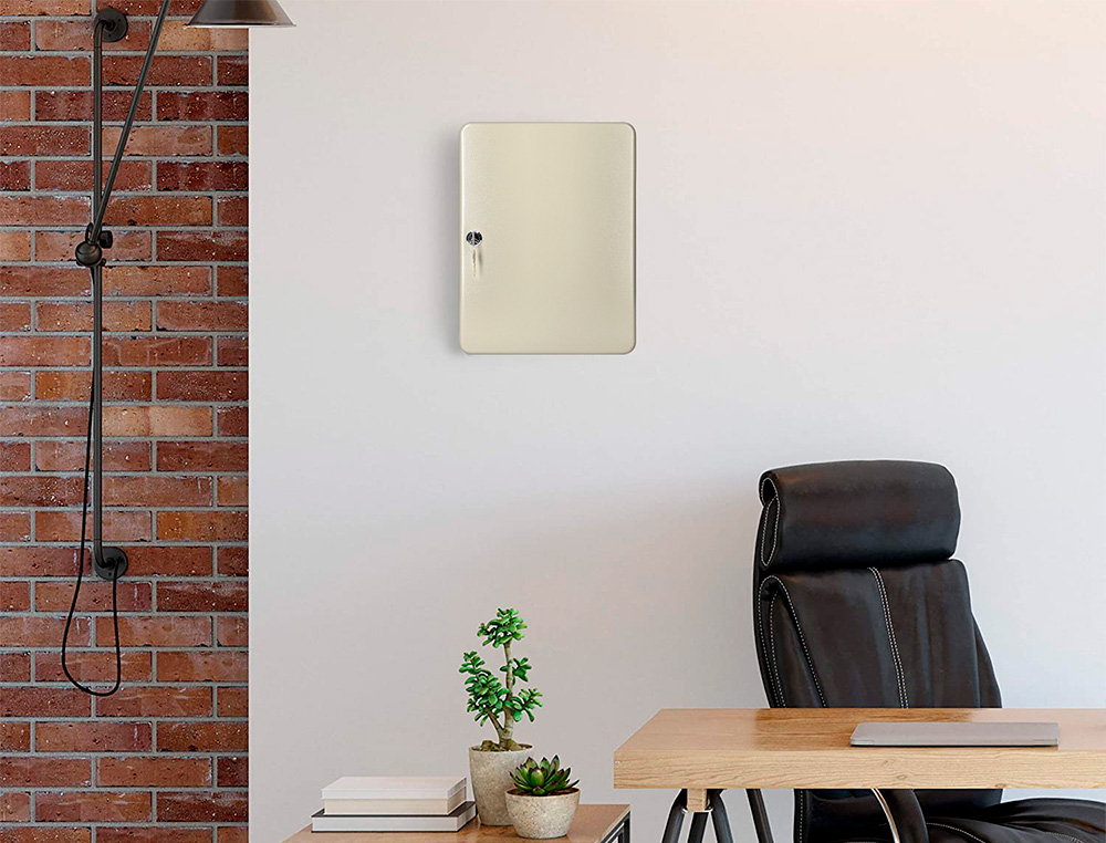 ARMARIO PORTA-CHAVES Q-CONNECT METALICO 28 X 37 X 8 CM PARA 140 CHAVES