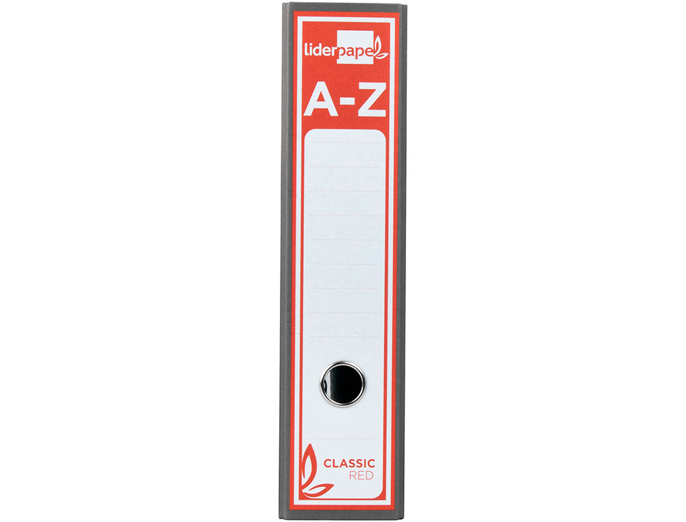 PASTA DE ARQUIVO LIDERPAPEL CLASSIC RED CARTAO FORRADO DIN A4 GASPEADA CINZA SEM CAIXA