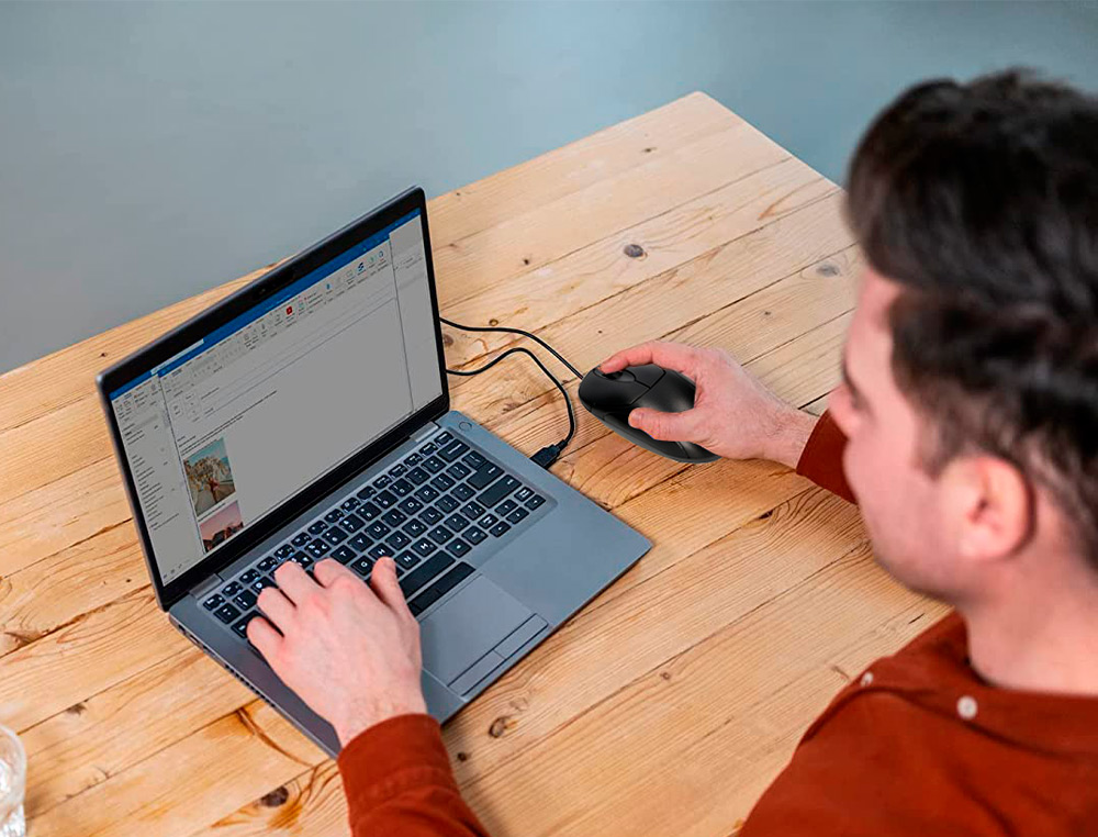 RATO OPTICO Q-CONNECT COM PORTA USB