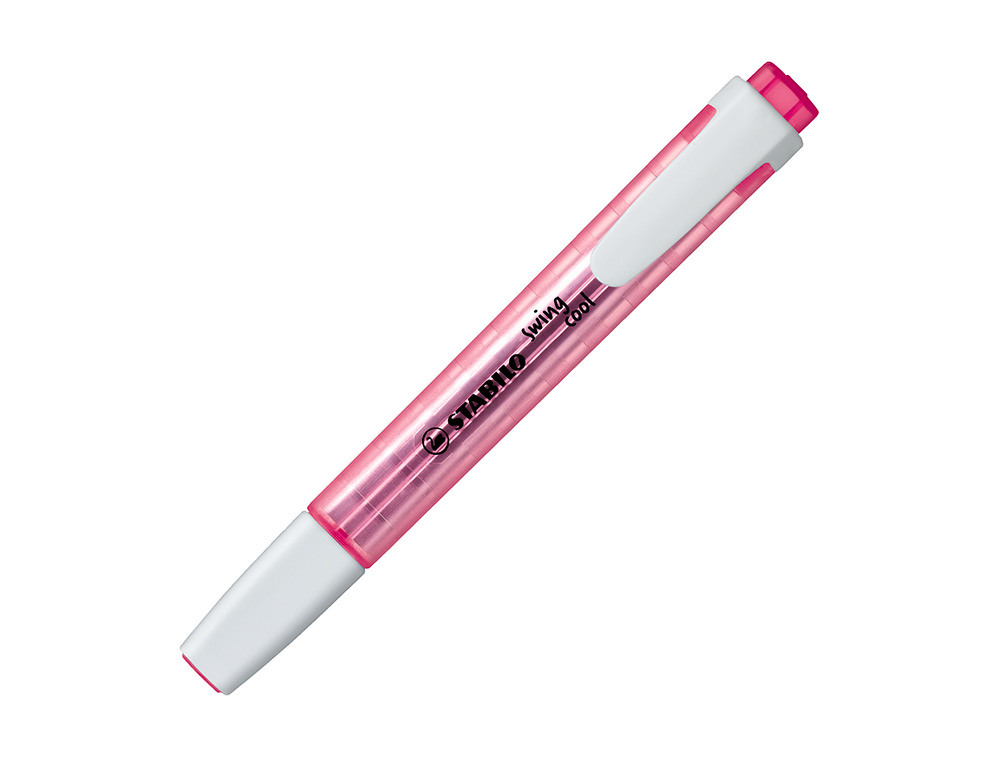 MARCADOR FLUORESCENTE STABILO SWING COOL ROSA