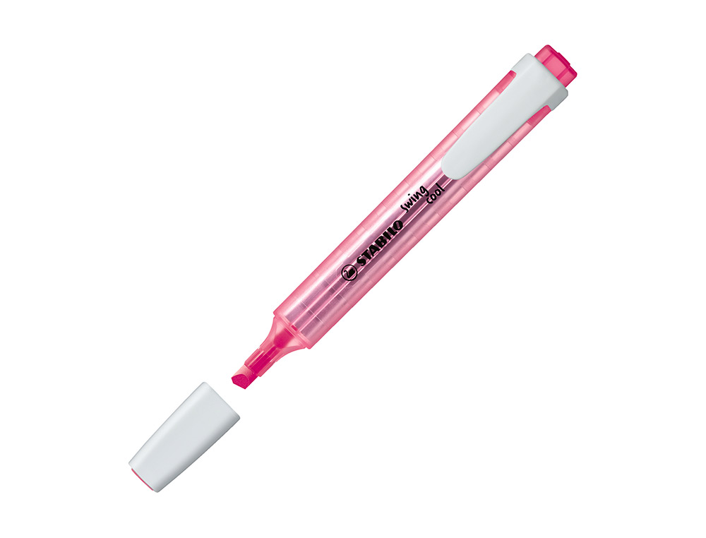 MARCADOR FLUORESCENTE STABILO SWING COOL ROSA