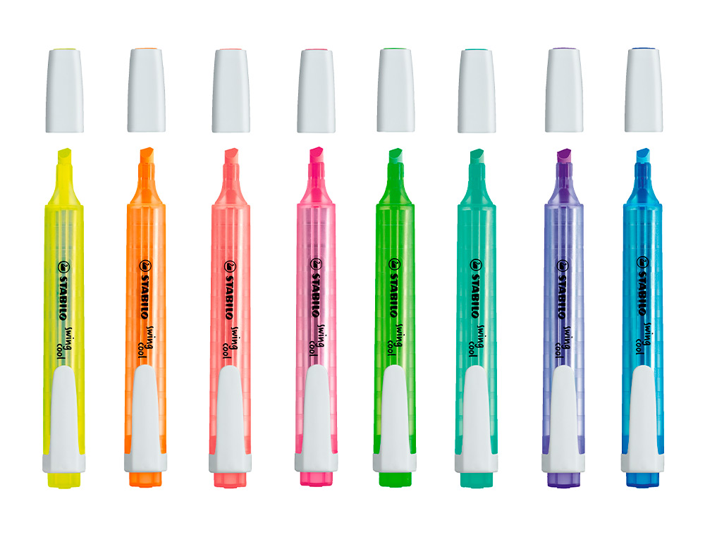 MARCADOR FLUORESCENTE STABILO SWING COOL ROSA
