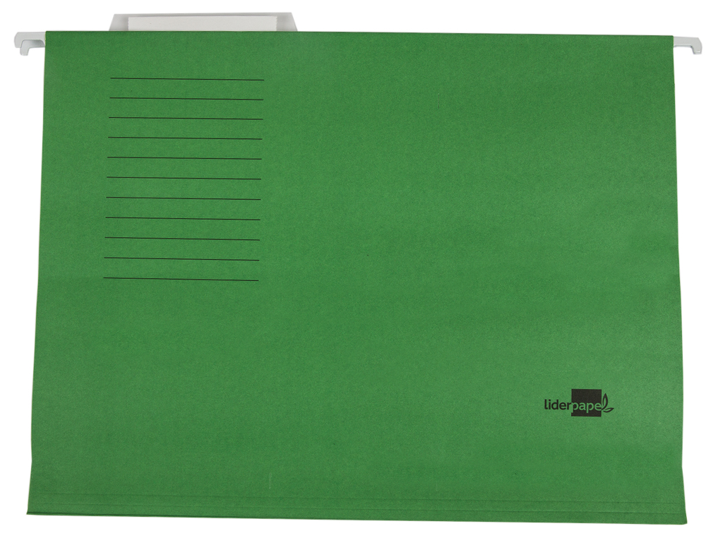 CAPAS DE SUSPENSAO LIDERPAPEL DIN A4 KRAFT VERDE