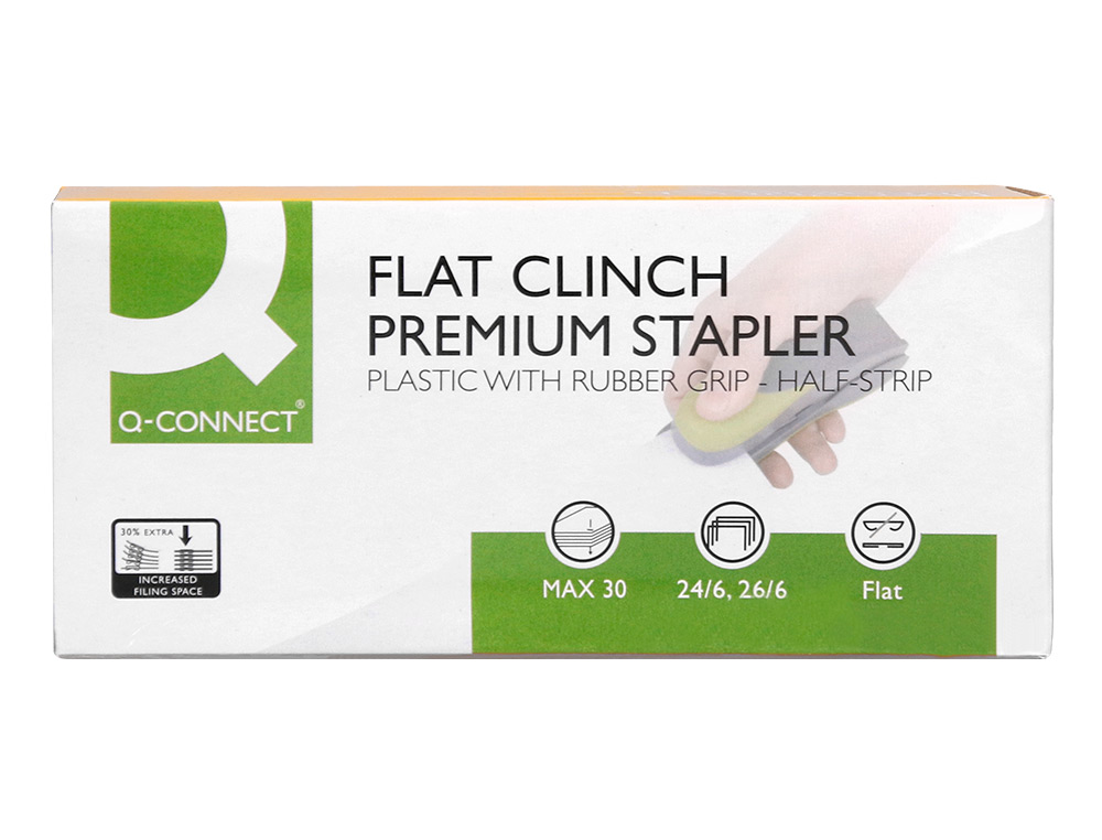 AGRAFADOR Q-CONNECT KF-00992 PLASTICO CAPACIDADE 30 FOLHAS