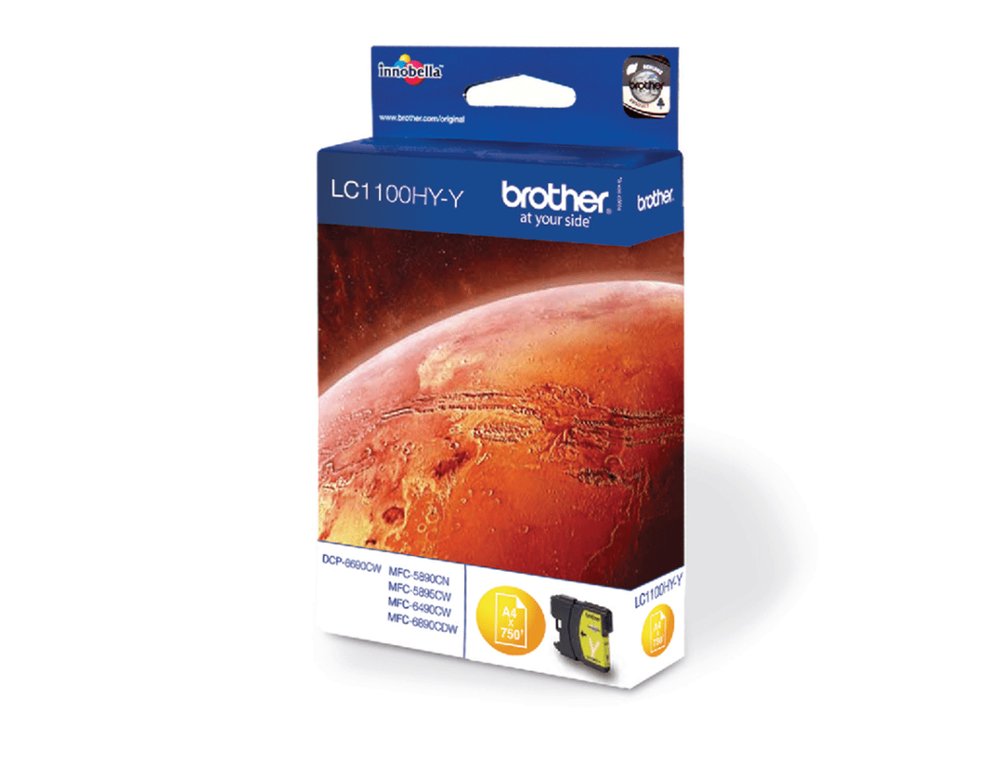 TINTEIRO BROTHER LC-1100HYY AMARELO ALTA CAPACIDADE