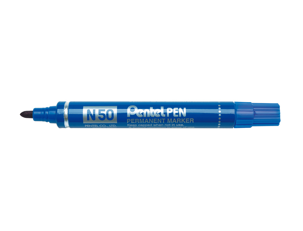 MARCADOR PENTEL N50 PERMANENTE AZUL 4,3 MM