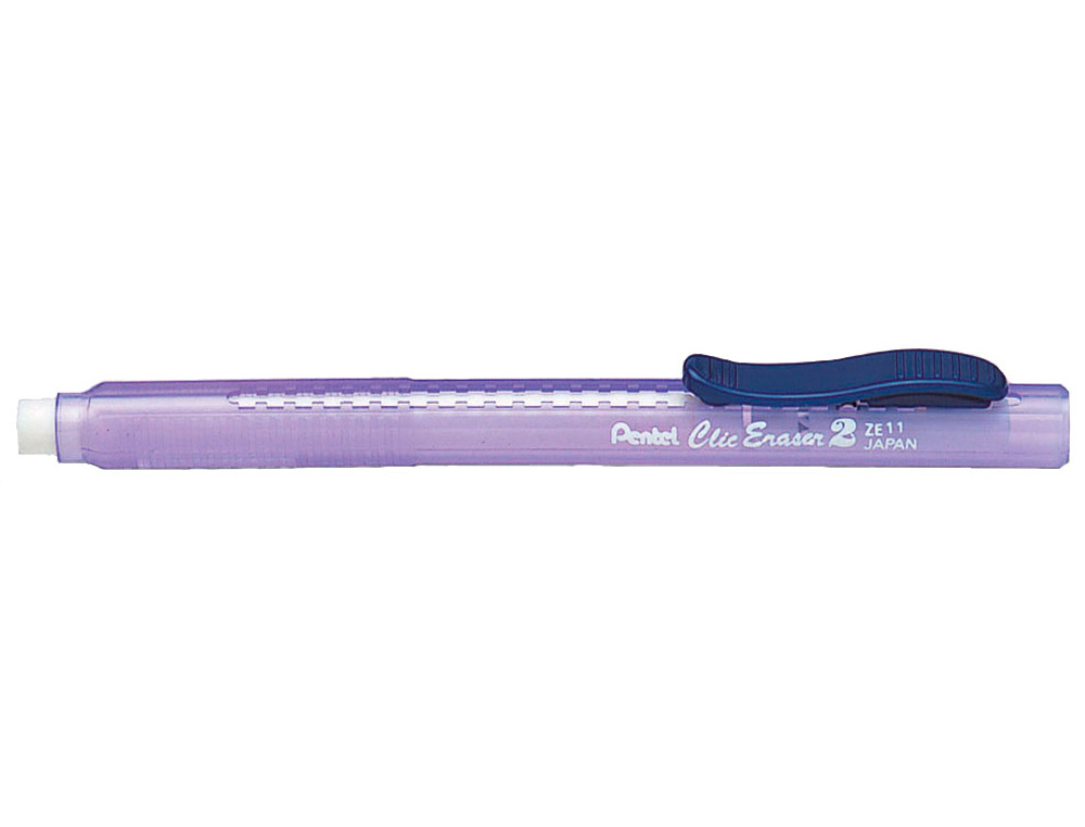 BORRACHA LAPIS PENTEL ZE11T CORPO TRANSLUCIDO AZUL