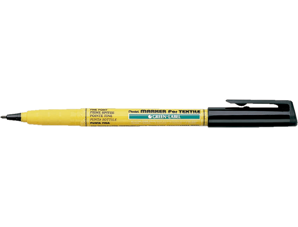 MARCADOR PENTEL NM10 P/TECIDO PRETO