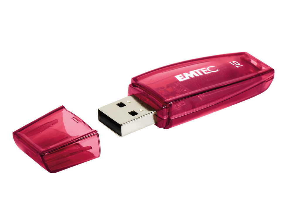 PEN DRIVE USB EMTEC FLASH USB 16GB C410 VERMELHO